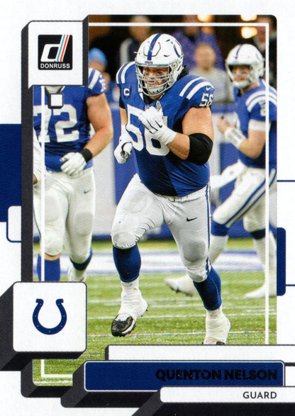 2022 Panini Donruss Quenton Nelson #50 Indianapolis Colts