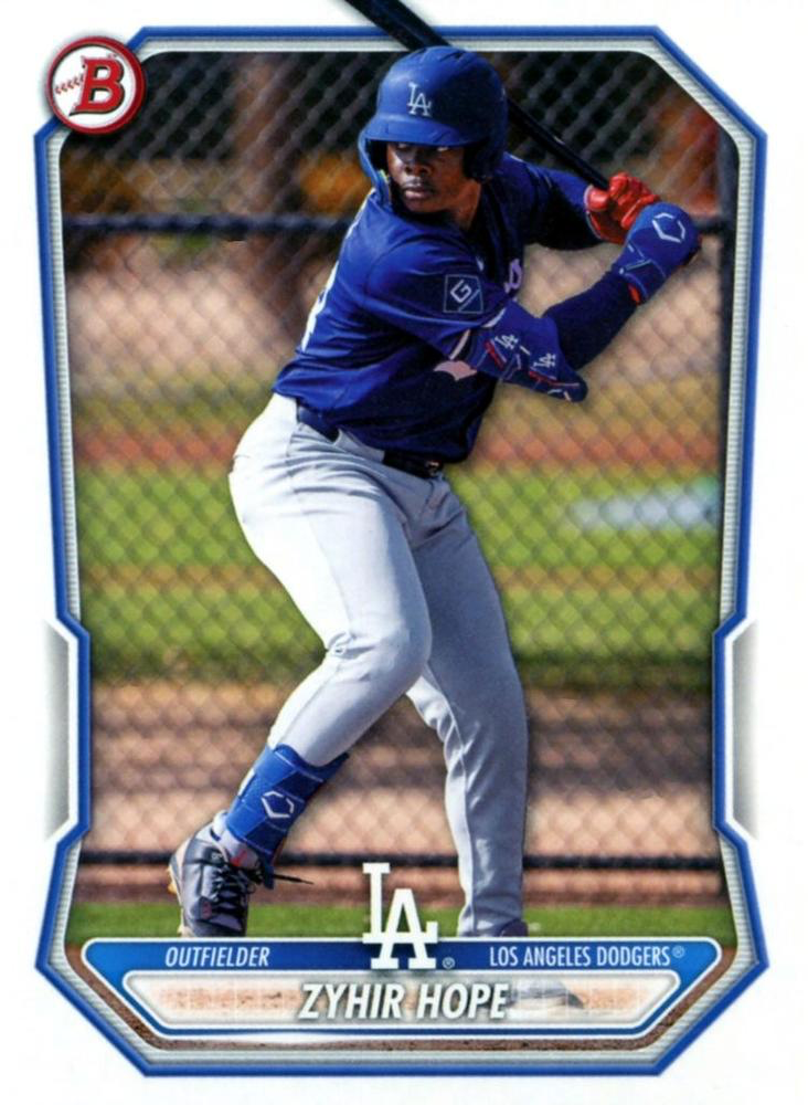 2026 Topps Bowman Prospects Zyhir Hope #BP-86 Los Angeles Dodgers