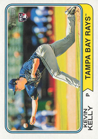 2023 Topps Heritage Kevin Kelly RC Tampa Bay Rays #517