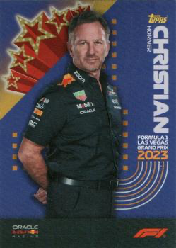 2023 Topps Las Vegas Grand Prix Christian Horner #27 Oracle Red Bull Racing