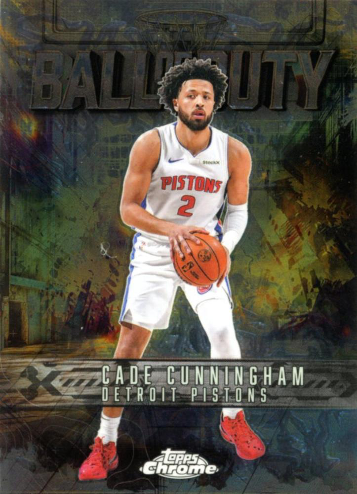 2025 Topps Chrome NBA Ball of Duty Cade Cunningham #BD-11 Detroit Pistons