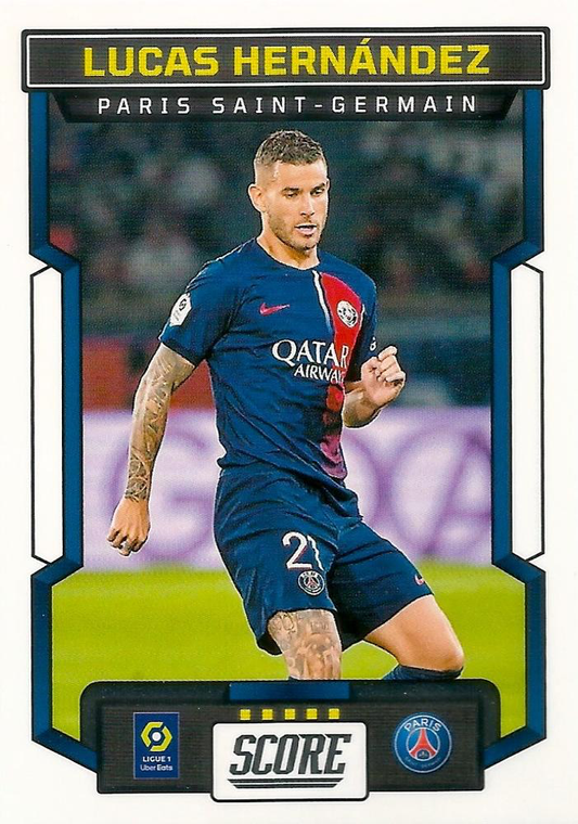 2023 Panini Score Ligue 1 Lucas Hernandez #133 Paris Saint-Germain