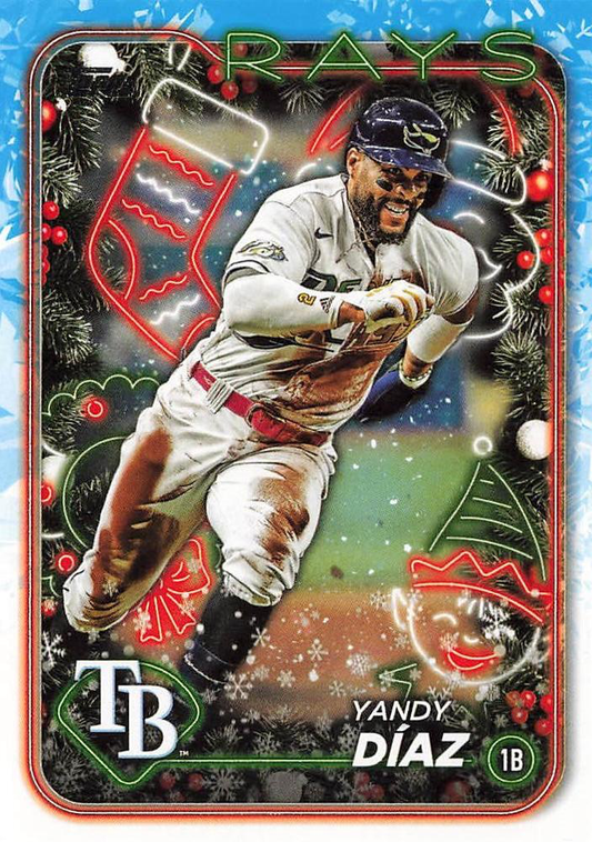2024 Topps Holiday Yandy Díaz Tampa Bay Rays #H17