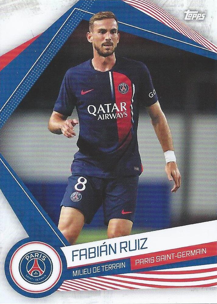 2023 Topps PSG Fan Set Fabián Ruiz #PSG-10 Paris Saint-Germain