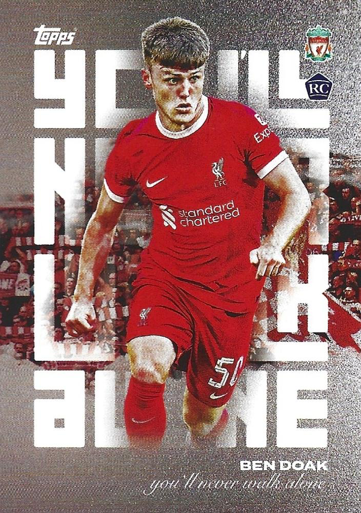 2023 Topps Liverpool Team Set Ben Doak RC YNWA #36 Liverpool