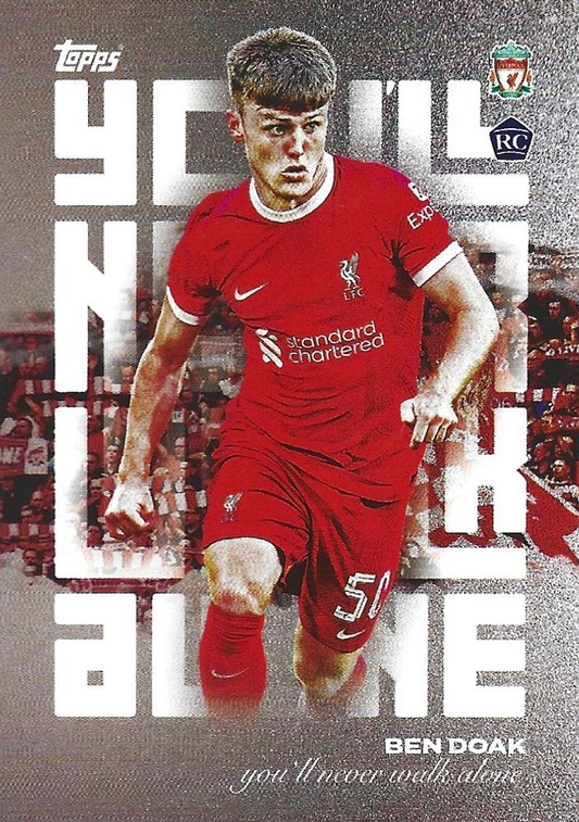 2023 Topps Liverpool Team Set Ben Doak RC YNWA #36 Liverpool