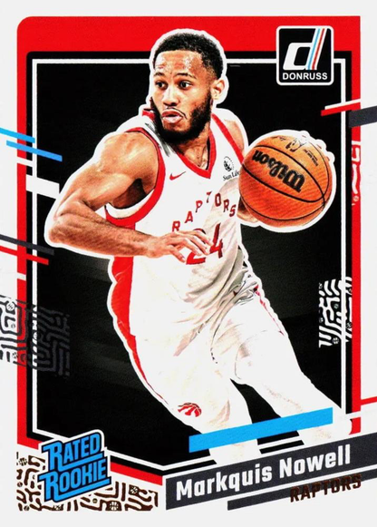 2023 Panini Donruss Markquis Nowell Rated Rookie #238 Toronto Raptors