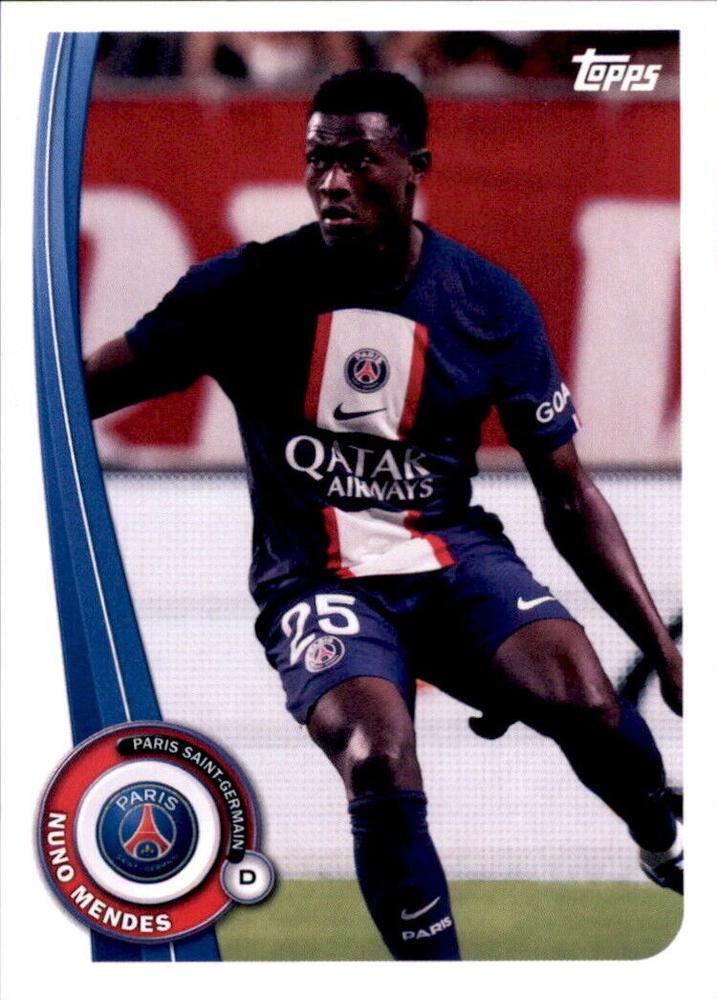 2022 Topps PSG Fan Set Nuno Mendes #PA-5 Paris Saint-Germain