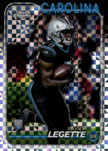 2024 Topps Chrome Football X- Fractor Xavier Legette RC #211 Carolina Panthers