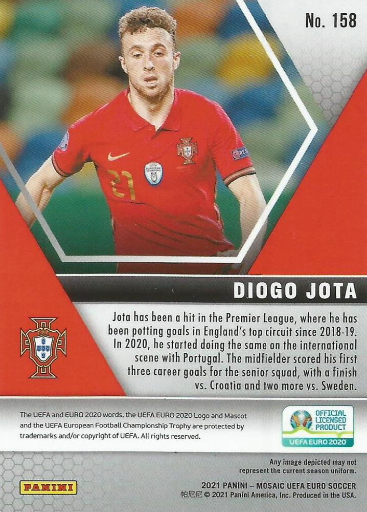 2021 Panini Mosaic UEFA EURO 2020 Diogo Jota #158 Portugal