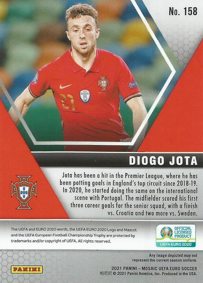 2021 Panini Mosaic UEFA EURO 2020 Diogo Jota #158 Portugal