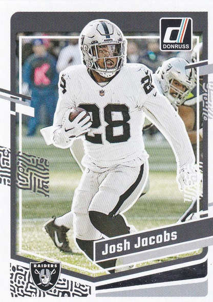 2023 Panini Donruss Josh Jacobs #178 Las Vegas Raiders