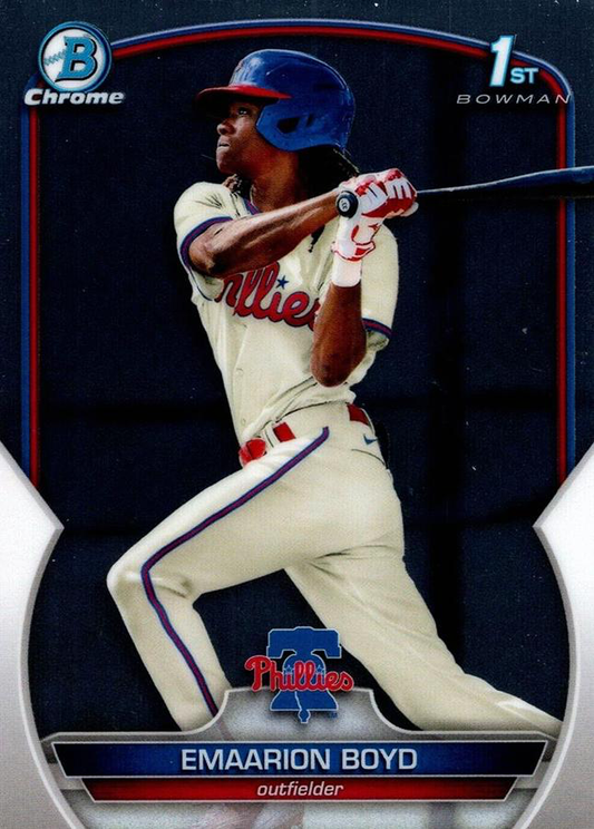 2023 Bowman Chrome Prospects Emaarion Boyd 1st Philadelphia Phillies #BCP-128