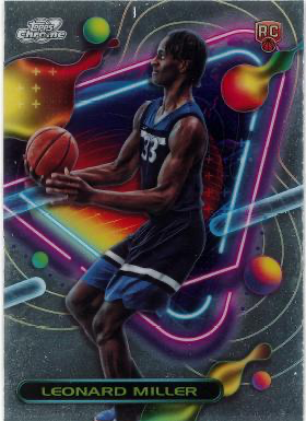 2023 Topps Chrome Cosmic Leonard Miller RC #180 Minnesota Timberwolves