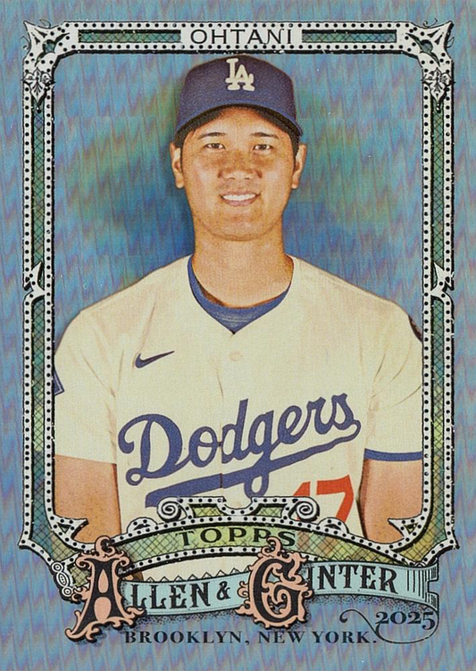 2025 Topps Allen & Ginter Silver Portrait Foil Shohei Ohtani #132 Los Angeles Dodgers