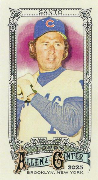 2025 Topps Allen & Ginter Mini Ron Santo SP #331 Chicago Cubs