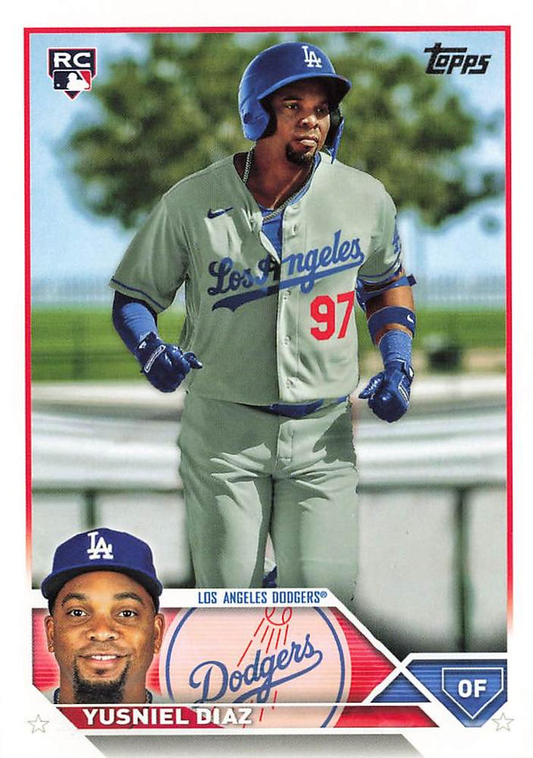 2023 Topps Series 2 Yusniel Diaz RC Los Angeles Dodgers #536