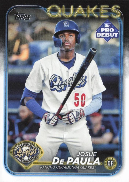 2024 Topps Pro Debut Josue De Paula #PD-119 Rancho Cucamonga Quakes