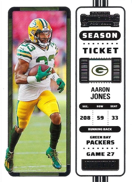 2022 Panini Contenders Aaron Jones #41 Green Bay Packers