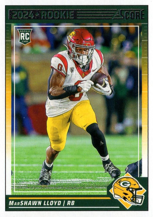 2024 Panini Score Football MarShawn Lloyd Green Bay Packers #391 RC