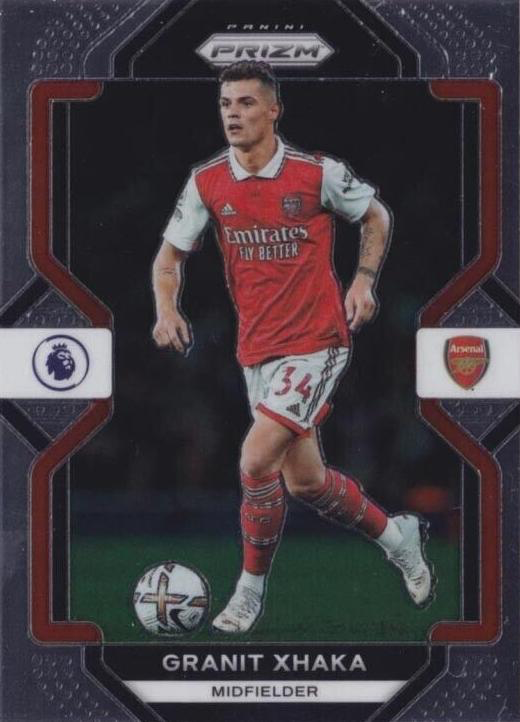 2022 Panini Prizm Premier League Granit Xhaka #156 Arsenal FC
