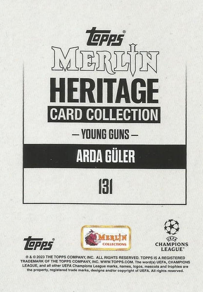 2023 Topps Merlin Heritage UCC Arda Güler #131 Real Madrid CF