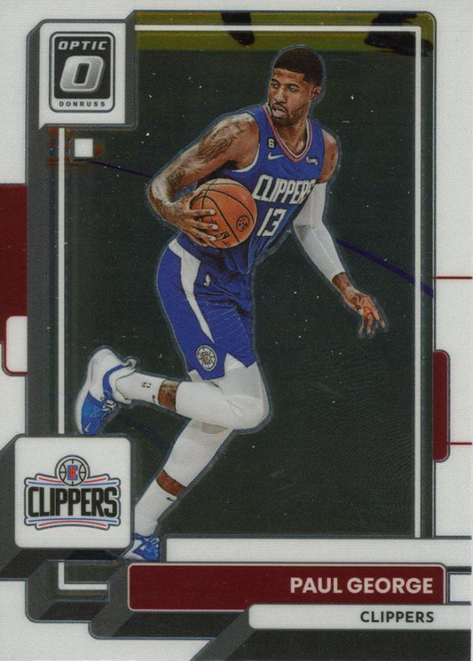 2022 Panini Donruss Optic Paul George #110 Los Angeles Clippers