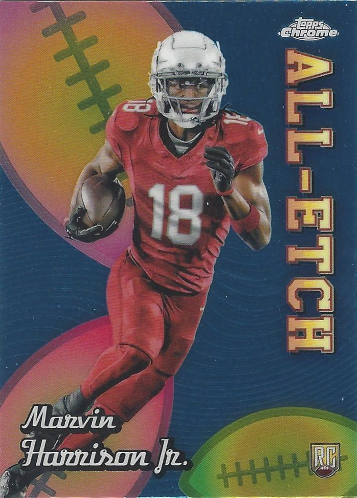 2024 Topps Chrome Chrome All-Etch Marvin Harrison Jr. #CAE-MH Arizona Cardinals
