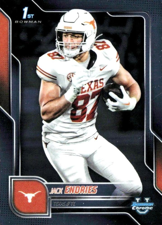 2025 Topps Bowman U Chrome Jack Endries 1st #78 Texas Longhorns