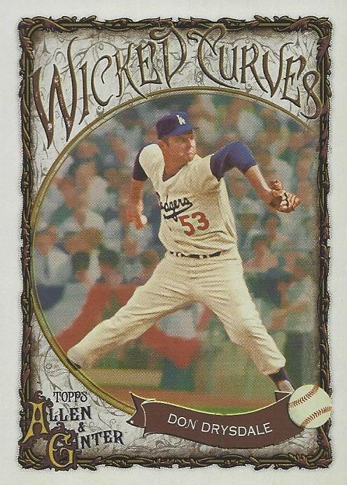 2025 Topps Allen & Ginter Wicked Curves Don Drysdale #WC-35 Los Angeles Dodgers