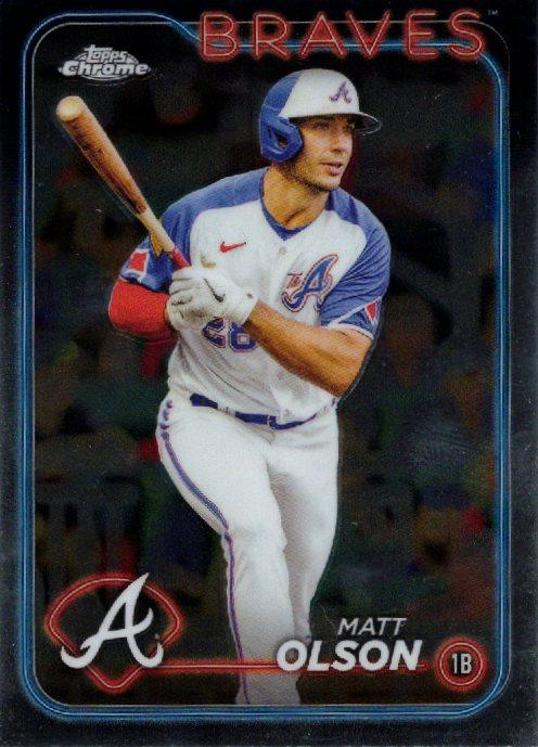 2024 Topps Chrome Matt Olson Atlanta Braves #23