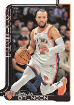2025 Topps NBA Jalen Brunson #14 New York Knicks
