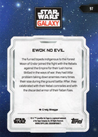 2024 Topps Chrome Star Wars Galaxy Ewok No Evil #97