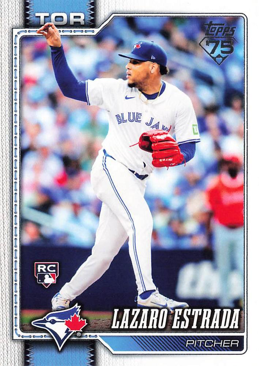 2026 Topps Series 1 Lazaro Estrada RC #299 Toronto Blue Jays