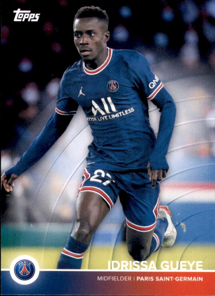 2021 Topps PSG Team Set Idrissa Gueye #15 Paris Saint-Germain