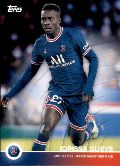 2021 Topps PSG Team Set Idrissa Gueye #15 Paris Saint-Germain