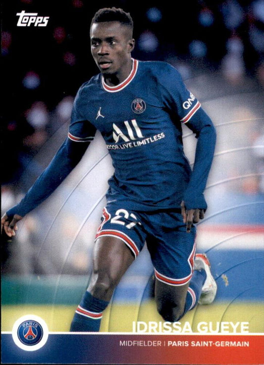 2021 Topps PSG Team Set Idrissa Gueye #15 Paris Saint-Germain