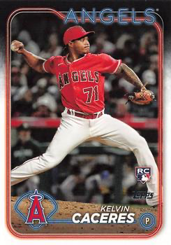 2024 Topps Series 2 Kelvin Caceres RC Los Angeles Angels #680