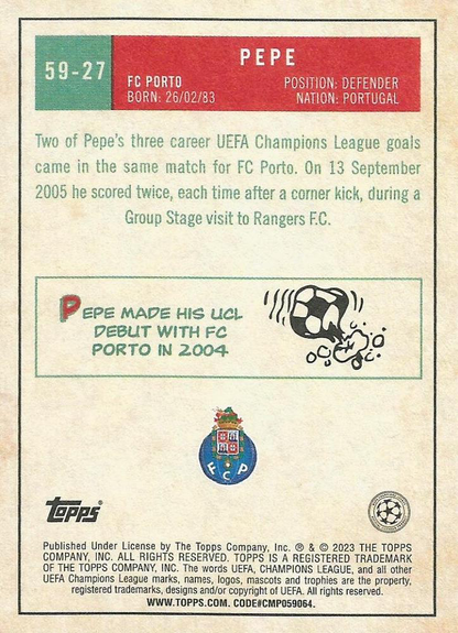 2022 Topps UCC 1959 Pepe #59-27 Porto
