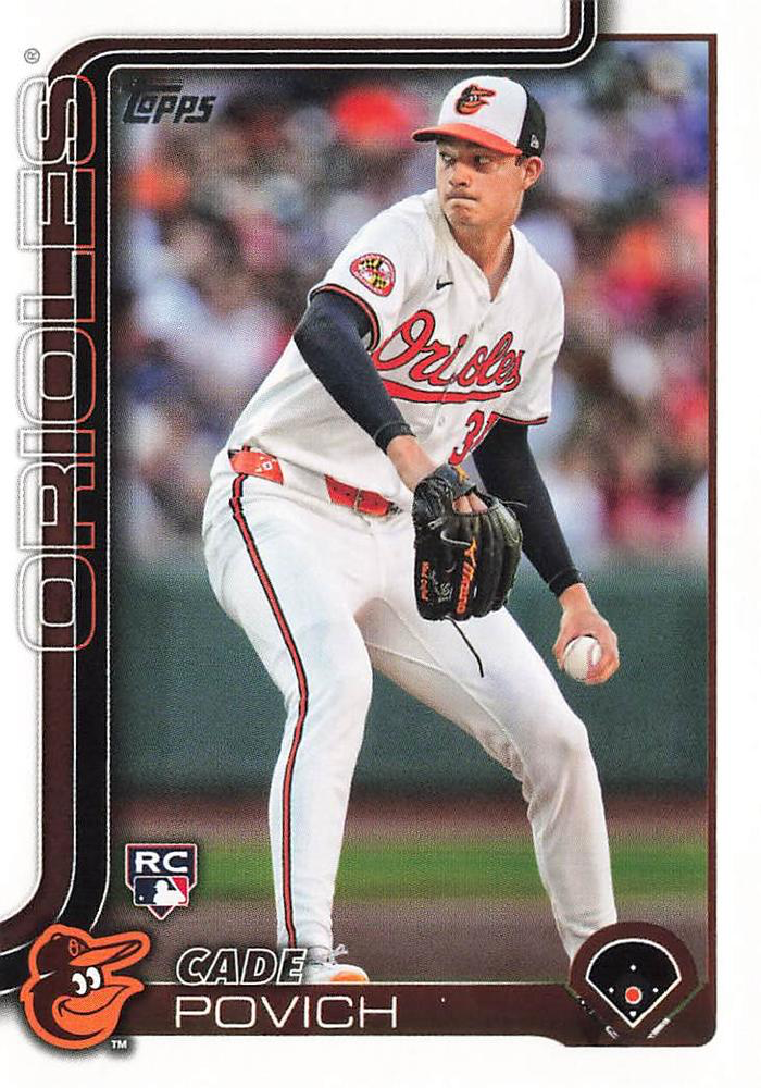 2025 Topps Series 1 Cade Povich RC Baltimore Orioles #25
