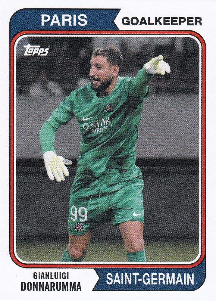 2023 Topps PSG Team Set 1974 Topps Gianluigi Donnarumma #36 Paris Saint-Germain