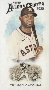 2025 Topps Allen & Ginter Mini 1889 N222 Yordan Alvarez #N222-10 Houston Astros