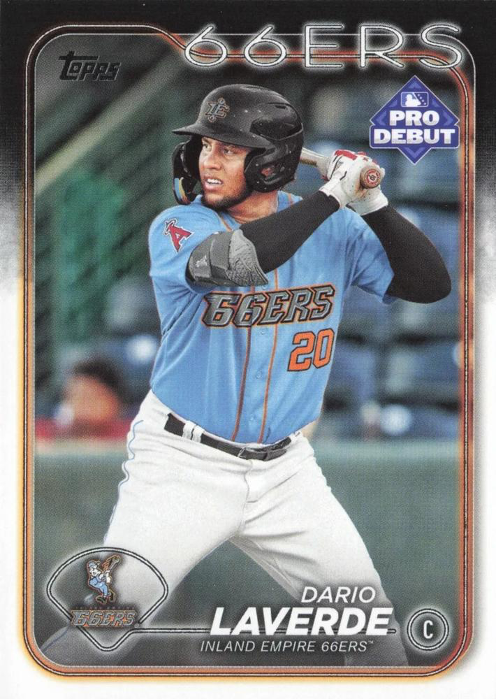 2024 Topps Pro Debut Dario Laverde #PD-38 Inland Empire 66ers