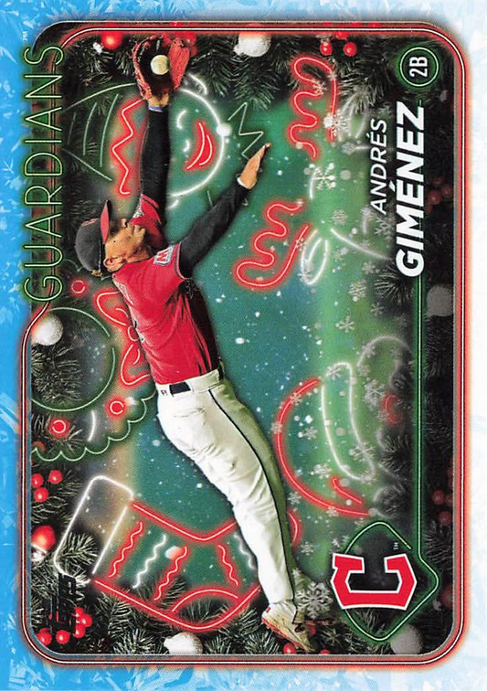 2024 Topps Holiday Andrés Giménez Cleveland Guardians #H58