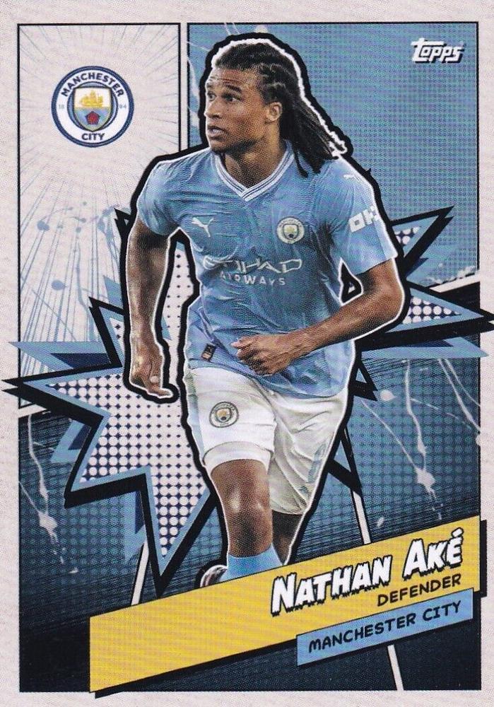 2023 Topps Manchester City Fan Set Heroes Nathan Aké #MANH-4