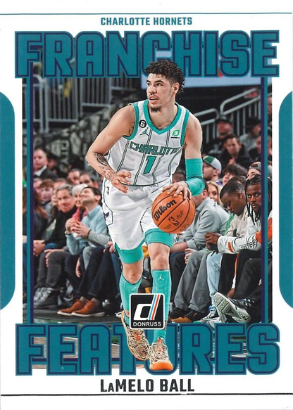 2023 Panini Donruss Franchise Features LaMelo Ball #12 Charlotte Hornets