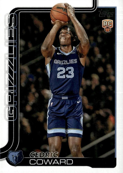2025 Topps NBA Cedric Coward RC #211 Memphis Grizzlies