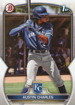 2023 Topps Bowman Paper Prospects Austin Charles 1st Kansas City Royals #BP-17