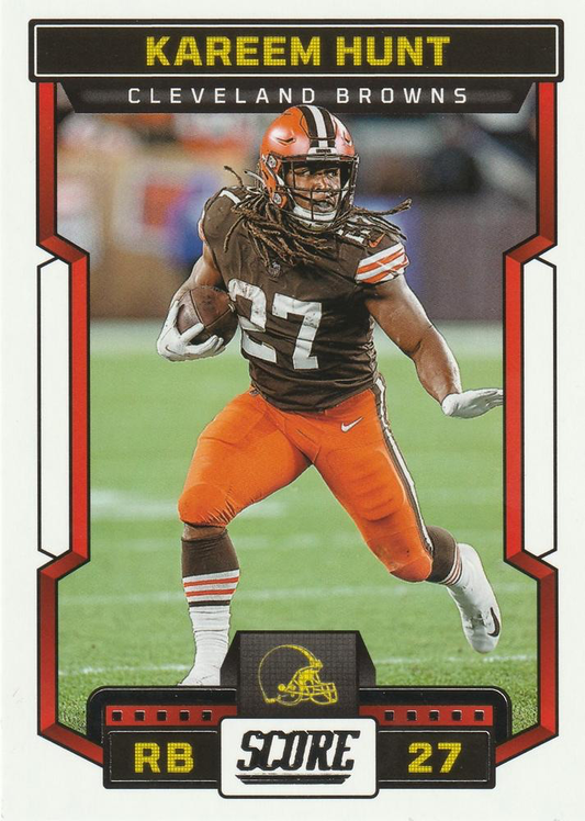 2023 Panini Score Football Kareem Hunt Cleveland Browns #208