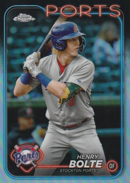 2024 Topps Pro Debut Chrome Refractor Henry Bolte #PDC-69 Stockton Ports